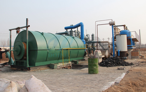 Small capacity waste tire recycling machine