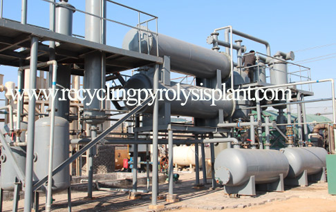 Waste oil to diesel conversion plant
