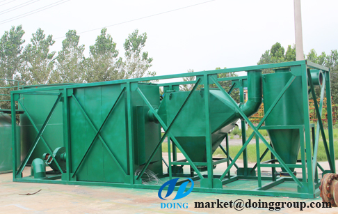 Advanced waste plastics/tyres/rubber into fuel recycling pyrolysis plant