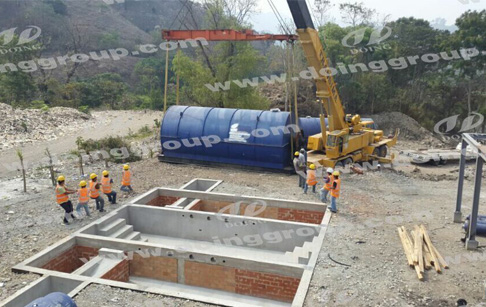  Waste tyre pyrolysis machine installation in Guatemala