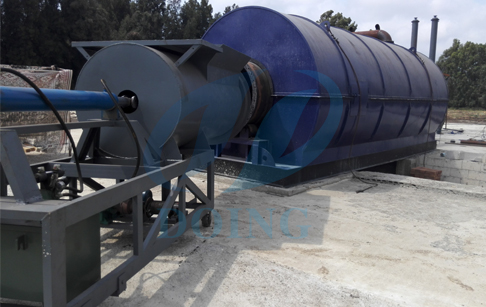 Waste tyre pyrolysis plant  installation in Lebanon