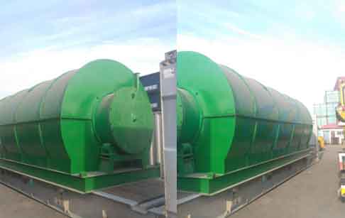 Chile waste tire pyrolysis plant and distillation plant finished delivery