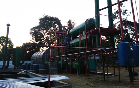 10T/D waste tyre pyrolysis plant successful installed in Philippines