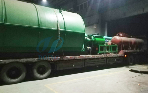 10T plastic recycling process pyrolysis plant for Indian customer finished delivery