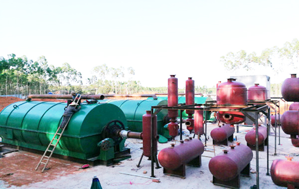 3 sets plastic pyrolysis plant