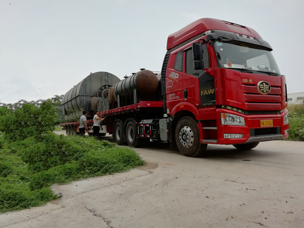 2 sets pyrolysis plant delivered to Foshan