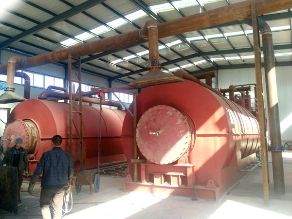 waste tyre pyrolysis plant China