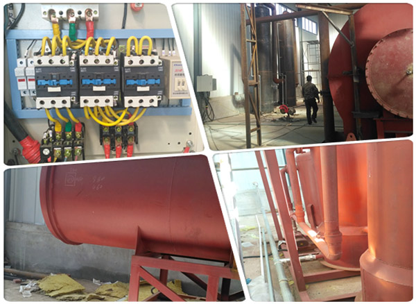 waste tyre pyrolysis plant parts 
