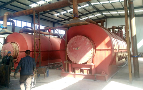 Congratulations to Inner Mongolia customer’s 2 sets waste tyre pyrolysis plant finished installation