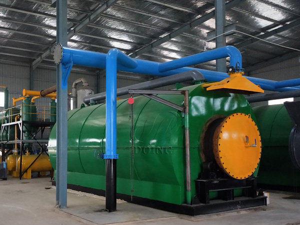 waste tire recycling pyrolysis plant