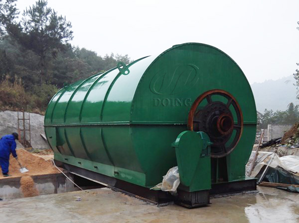 plastic recycling to oil machine