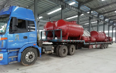 One set 10T waste oil distillation machine was delivered to Nigeria