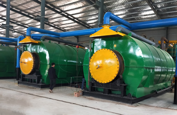 tyre pyrolysis plant