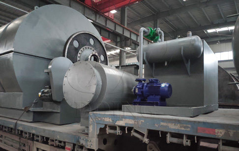 One set 10T waste tyre pyrolysis plant was delivered to India