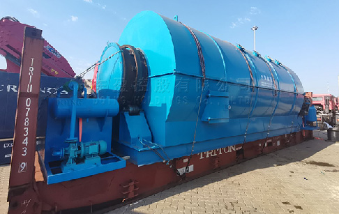 12TPD newly designed tyre pyrolysis plant was sent to France