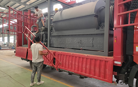 500kg mini tyre recycling pyrolysis plant was delivered to Guatemala