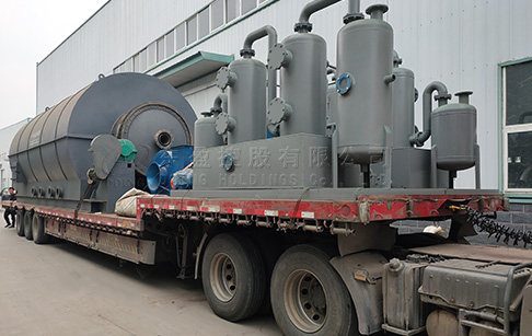 6 sets 12TPD scrap tyre pyrolysis machine were delivered to Yunnan, China