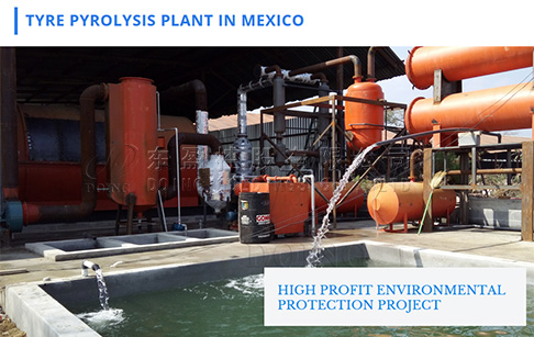 Waste tyre to fuel oil pyrolysis plant project in Mexico