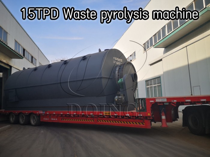 DOING 15TPD waste tyre to oil recycling pyrolysis plant for sale