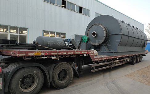 2 sets 15TPD batch plastic recycling pyrolysis machine were delivered to Nigeria