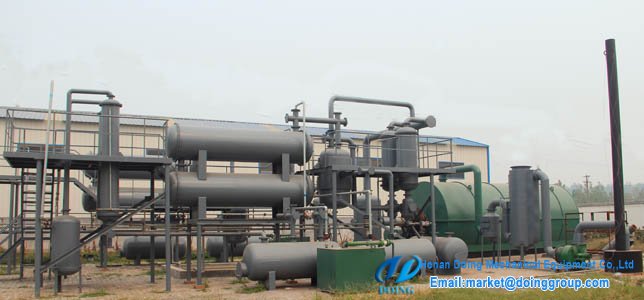 Waste to oil energy pyrolysis plant