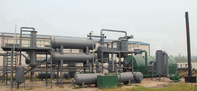 Waste to oil energy pyrolysis plant