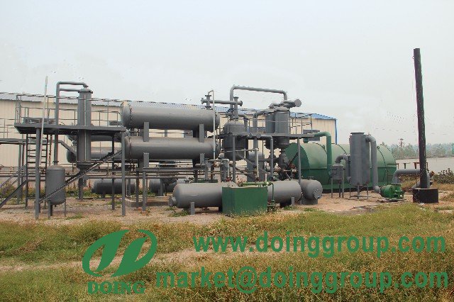 tyre pyrolysis plant