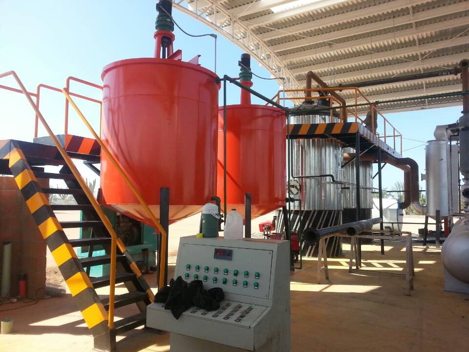 Waste oil refining Plant in Mexico is almost finished installation