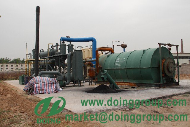 small capacity waste tire recycling machine