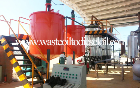 waste tyre oil distillation plant