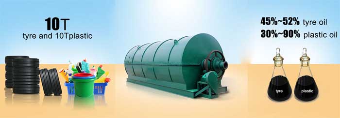pyrolysis machine for waste tire /plastic