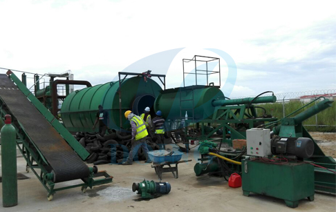 tyre pyrolysis plant