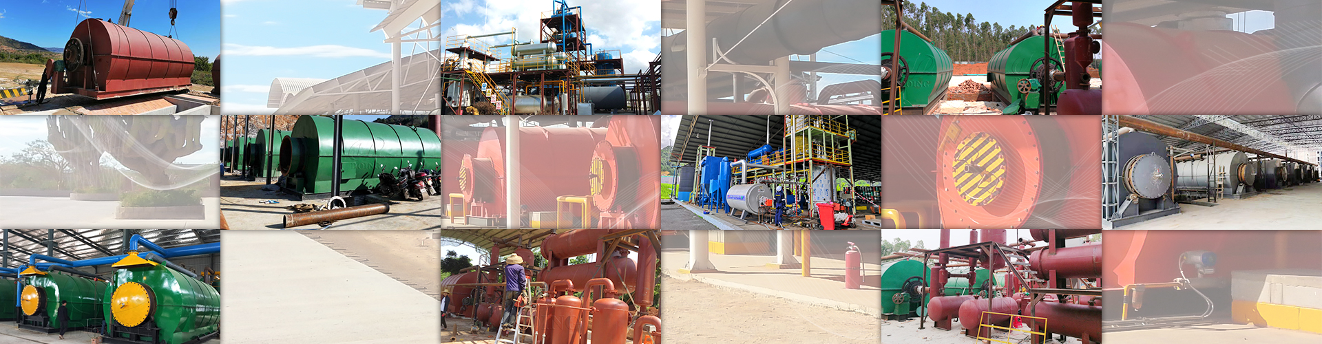 used engine oil recycling plant