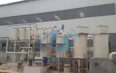 Crude oil distillation process machine