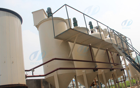 Waste oil distillation to diesel plant