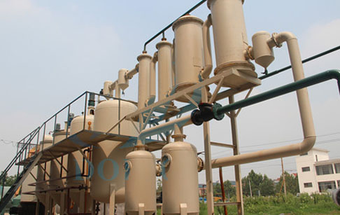 Waste oil distillation plant to diesel