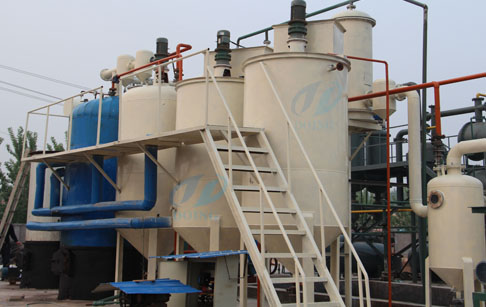 Waste oil to diesel equipment