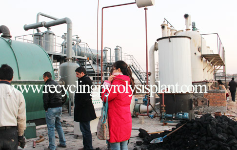 Pyrolysis fuel oil refinery plant