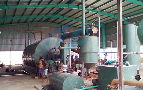 Waste tyre/plastic to oil pyrolysis plant project in Bangladesh