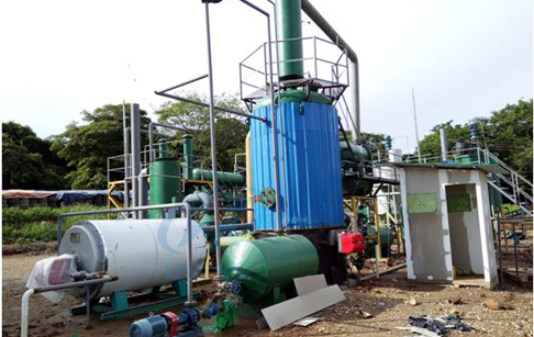 Waste tire oil refining machine