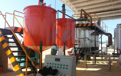 Used engine oil recycling plant
