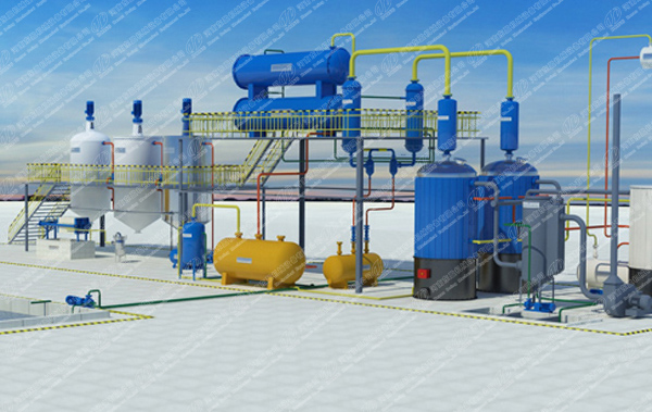 3D oil distillation machine