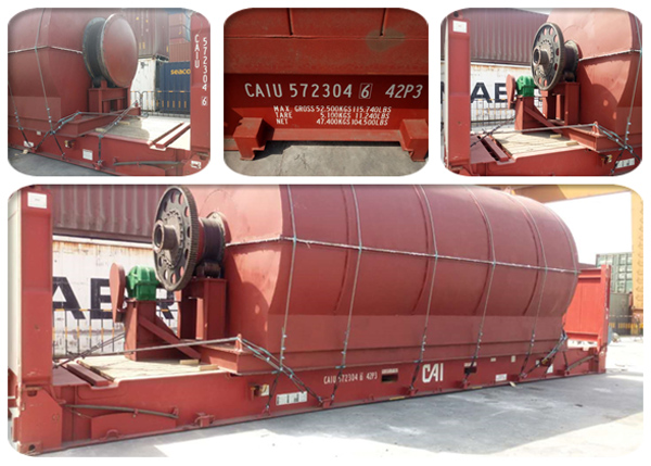 Egtpt customer's pyrolysis plant was delivered to Shanghai port
