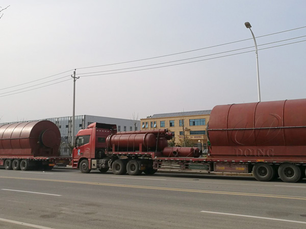 recycling tire into oil plant