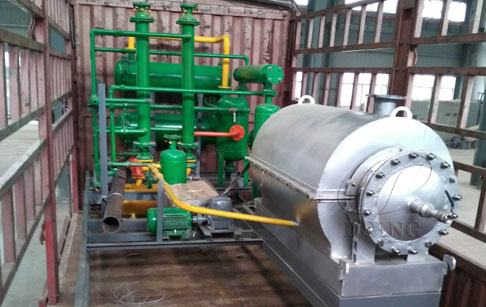 One set 100kg waste tyre recycling plant sent to Australia