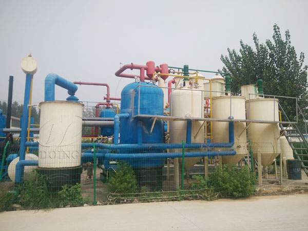 pyrolysis oil distillation plant