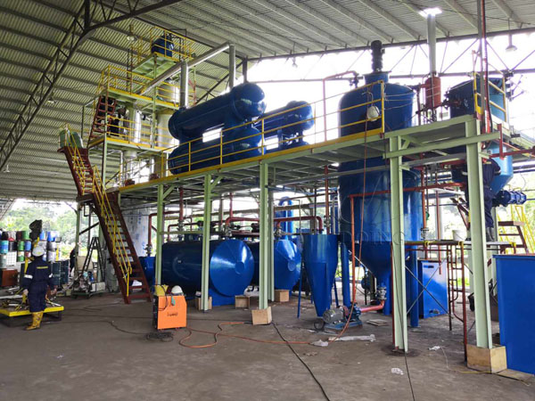 waste oil recycling plant