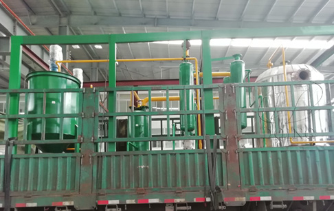 One set 500kg mini waste oil distillation machine is sent to Mongolia