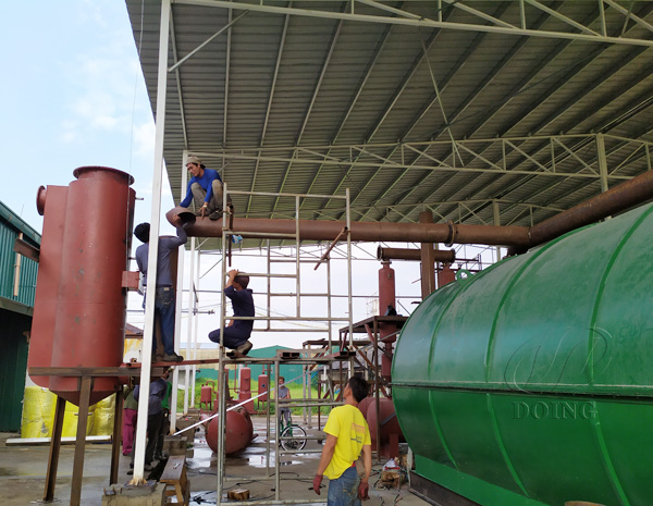 tyre pyrolysis plant