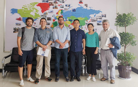 Four Chilean customers visited Henan DOING for waste tyre recycling pyrolysis plant